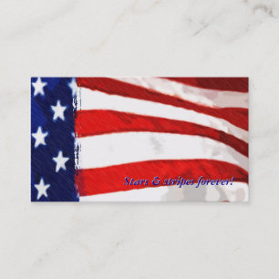 American Flag Business Card Visitenkarte