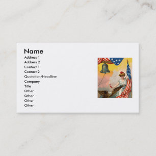American Flag Business Card Visitenkarte