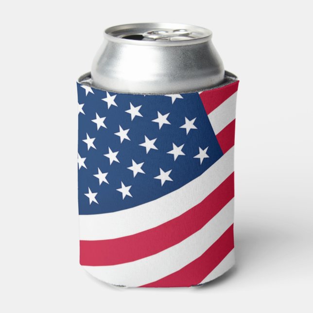 American Flag Can Cooler USA - Patriotic Dosenkühler (Kanne Vorderseite)