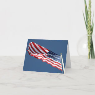 American Flag Card Karte
