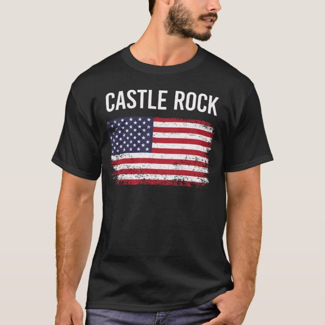 American Flag Castle Rock T-Shirt (Vorderseite)