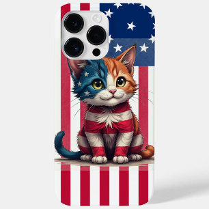 American Flag Cat Case-Mate iPhone 14 Pro Max Hülle