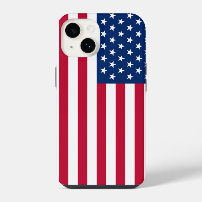 American Flag Cell Phone Case iPhone Hülle (Rückseite)