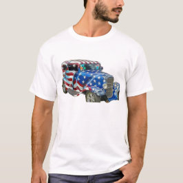 American Flag Classic Car T-Shirt