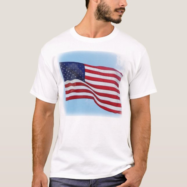 American Flag Closing for Men T-Shirt (Vorderseite)