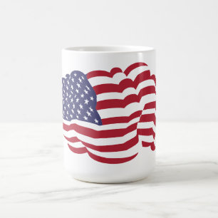 American Flag Cloud Coffee Tasse