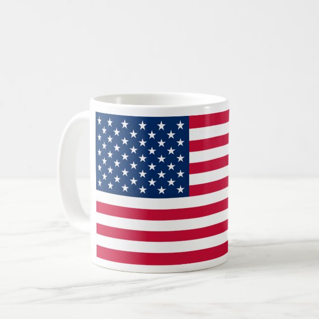 American Flag Coffee Mug Kaffeetasse (Vorderseite Links)