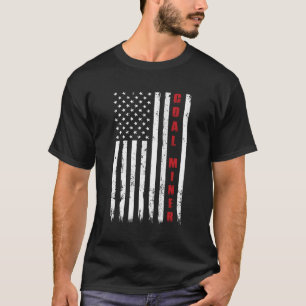 American Flag Cole Miner T-Shirt