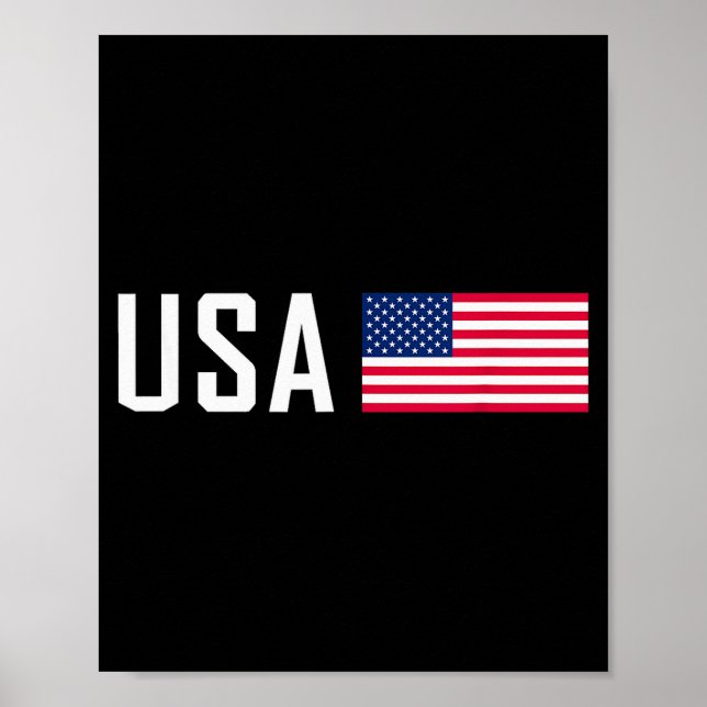 American Flag Cool Patriotic Men Women 4th Of July Poster (Vorne)