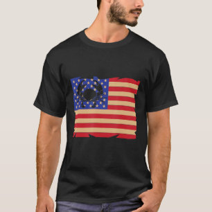 American Flag Crabs Addict Crabbing Blue Crab T-Shirt