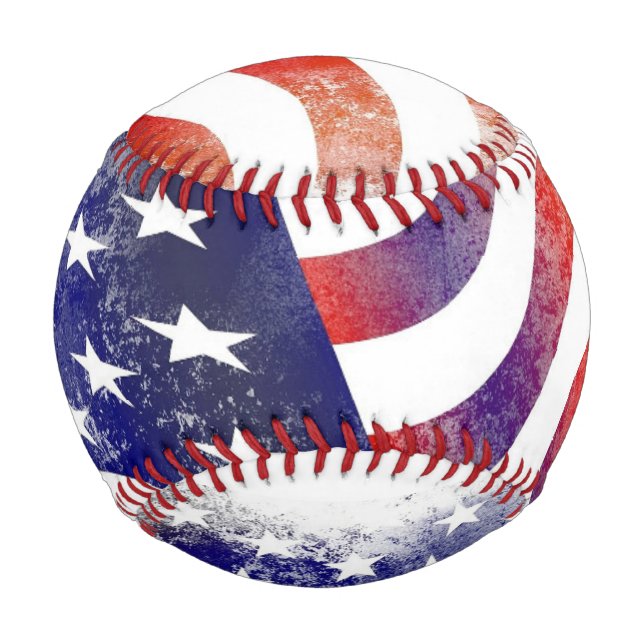 AMERICAN FLAG Custom Baseball (Vorderseite)