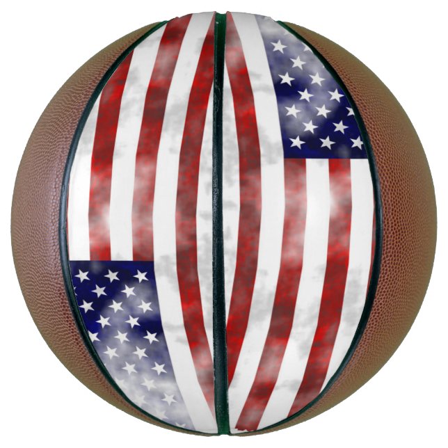 American Flag Custom Fullsize Basketball (Vertikal)