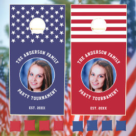 American Flag Custom Photo Text Personalized