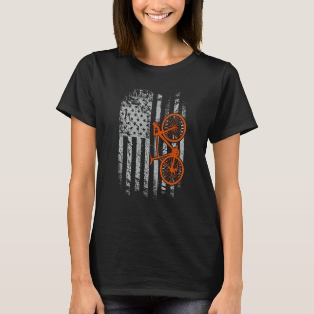 American Flag Cycling T-Shirt (Vorderseite)