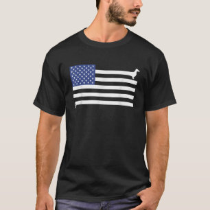 American Flag Dackel Patriotic Dackel Lover 4. T-Shirt