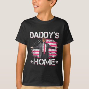 American Flag Daddys Zuhause Trump 2024 Patriotic T-Shirt