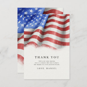 American Flag Danke Cards