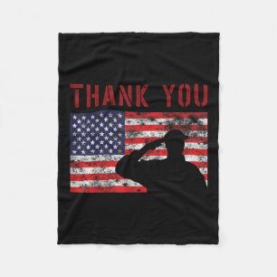 American Flag - Danke, Memorial Day Design Men Fleecedecke