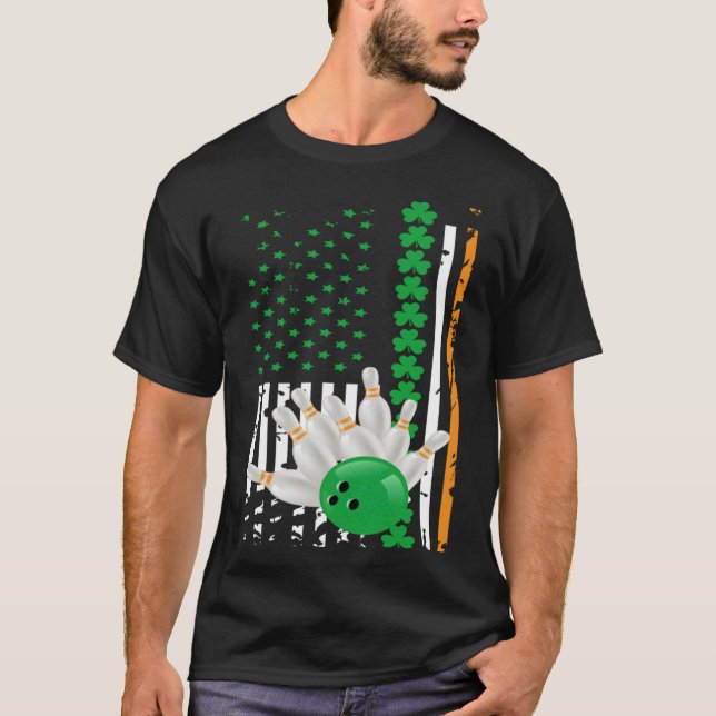 American Flag DayIrish American Bowling Flag for U T-Shirt (Vorderseite)
