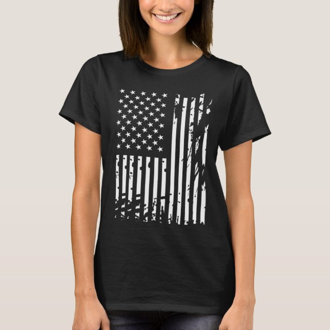 American Flag DayRotcho Distressed USA Flag for US T-Shirt (Vorderseite)