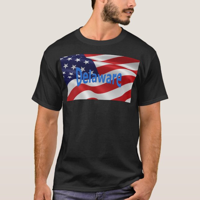 American Flag Delaware T-Shirt (Vorderseite)