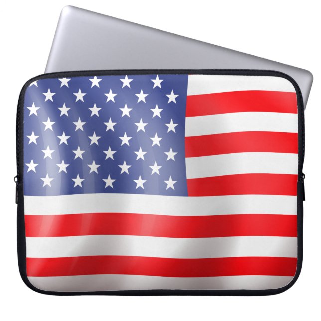 American Flag Design Laptopschutzhülle (Vorderseite)