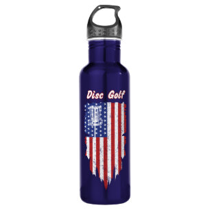 American Flag Disk Golf Water Flasche Edelstahlflasche
