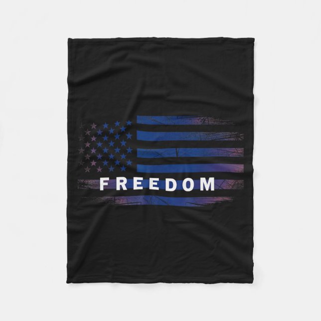 American Flag Dom  Fleecedecke (Vorderseite)