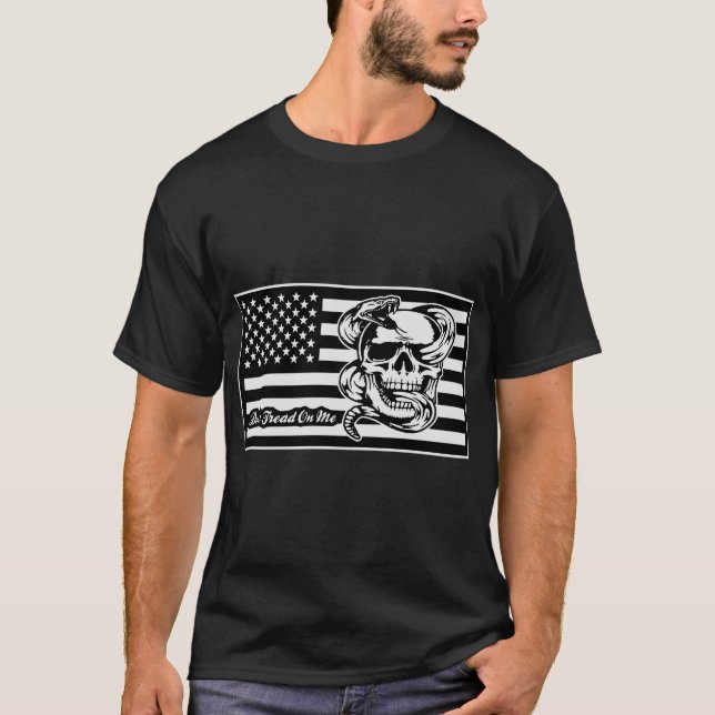 American Flag Don't Tread On Me © FB @ T-Shirt (Vorderseite)