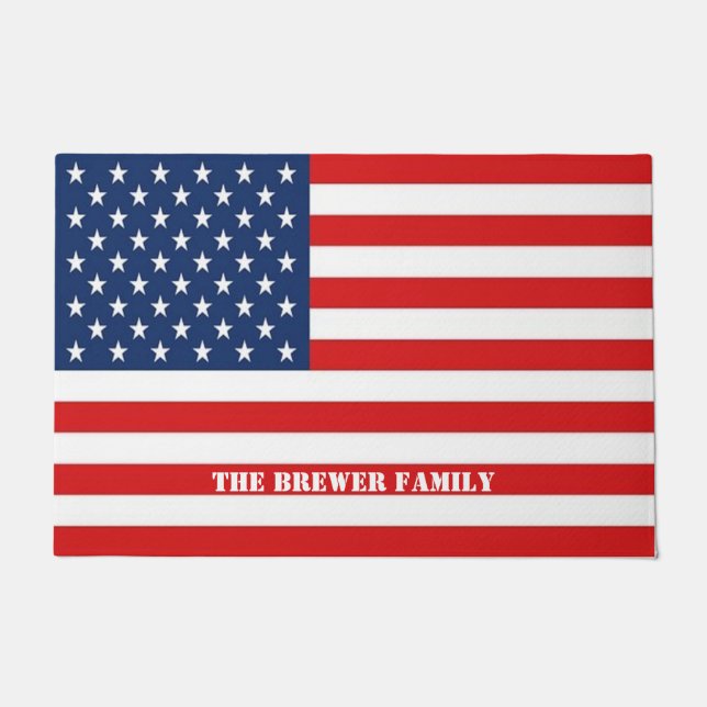 American Flag Doormat Fußmatte (Vorderseite)