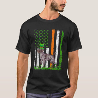 American Flag Drahthaar Pointing Griffon Dog Liebe T-Shirt