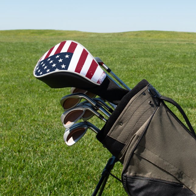 American Flag Driver Golf Head Cover Headcover (In SItu)