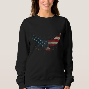 American Flag Eagle For Men Women Kids for 4th Sweatshirt