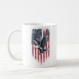 American Flag & Eagle Gift - Patriotischer Vater Kaffeetasse