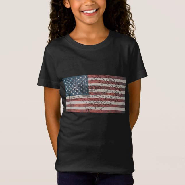 American Flag Eagle USA T-Shirt (Vorderseite)