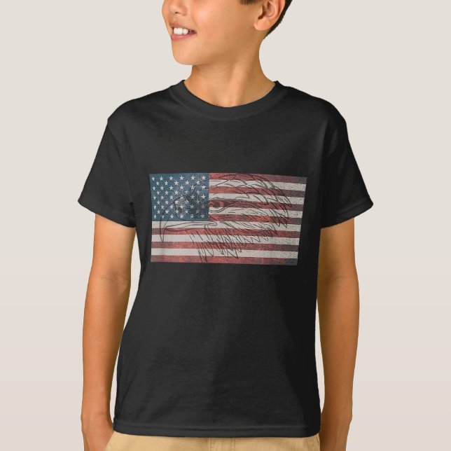 American Flag Eagle USA T-Shirt (Vorderseite)