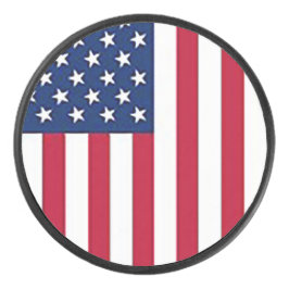 American flag eishockey puck