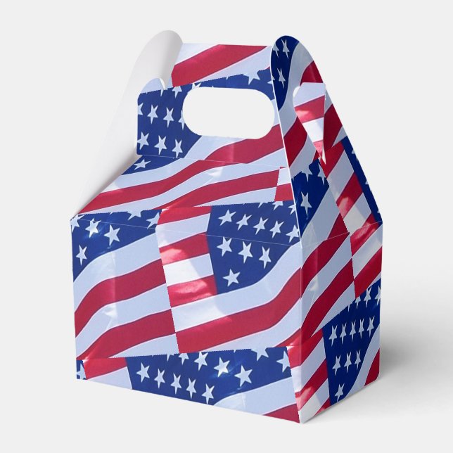 American Flag Favor Box Geschenkschachtel (Vorderseite)