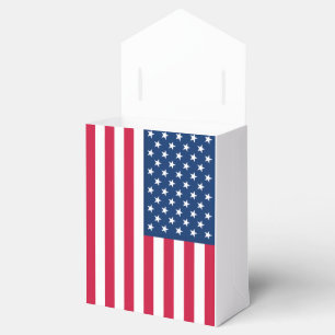American Flag Favor Box Gift USA Geschenkschachtel