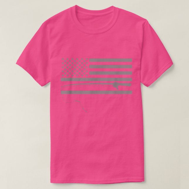American Flag Fishing Apparel - Fishing  T-Shirt (Design vorne)