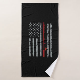 American Flag Fishing Badehandtuch
