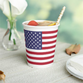 American Flag, Flag of United States Pappbecher