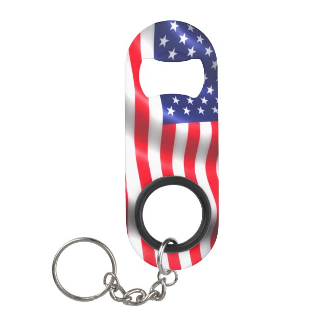 American Flag Flasche Opener Key Chain Mini Flaschenöffner (Vorderseite)