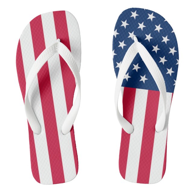 American Flag Flip Flops (Fußbett)