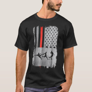 American Flag Football Men Women Children Youth 20 T-Shirt