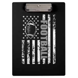American Flag Football Patriotic Football Klemmbrett