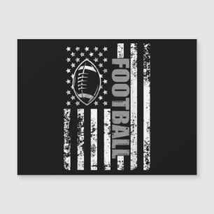 American Flag Football Patriotic Football Magnetkarte