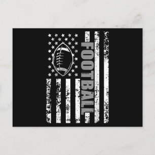 American Flag Football Patriotic Football Postkarte