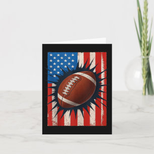 American Flag Football Shirt 4. Juli Patriotic Karte