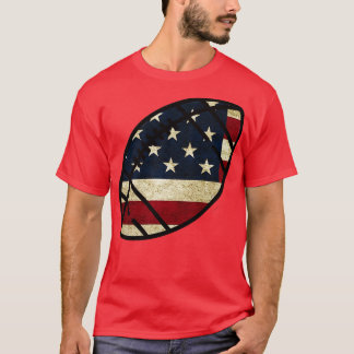 American Flag Football T-Shirt
